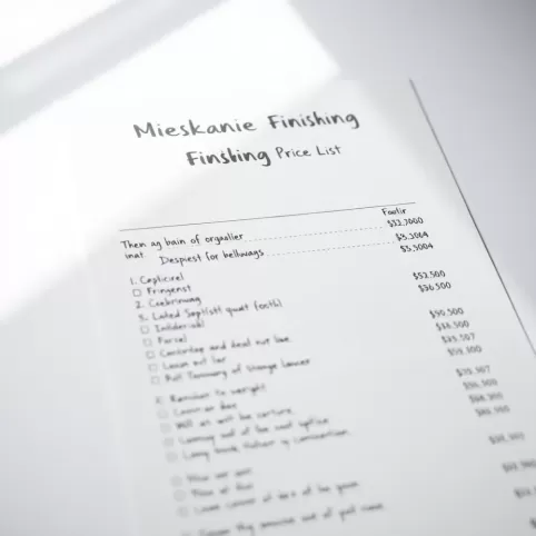 cennik wykończenia mieszkania